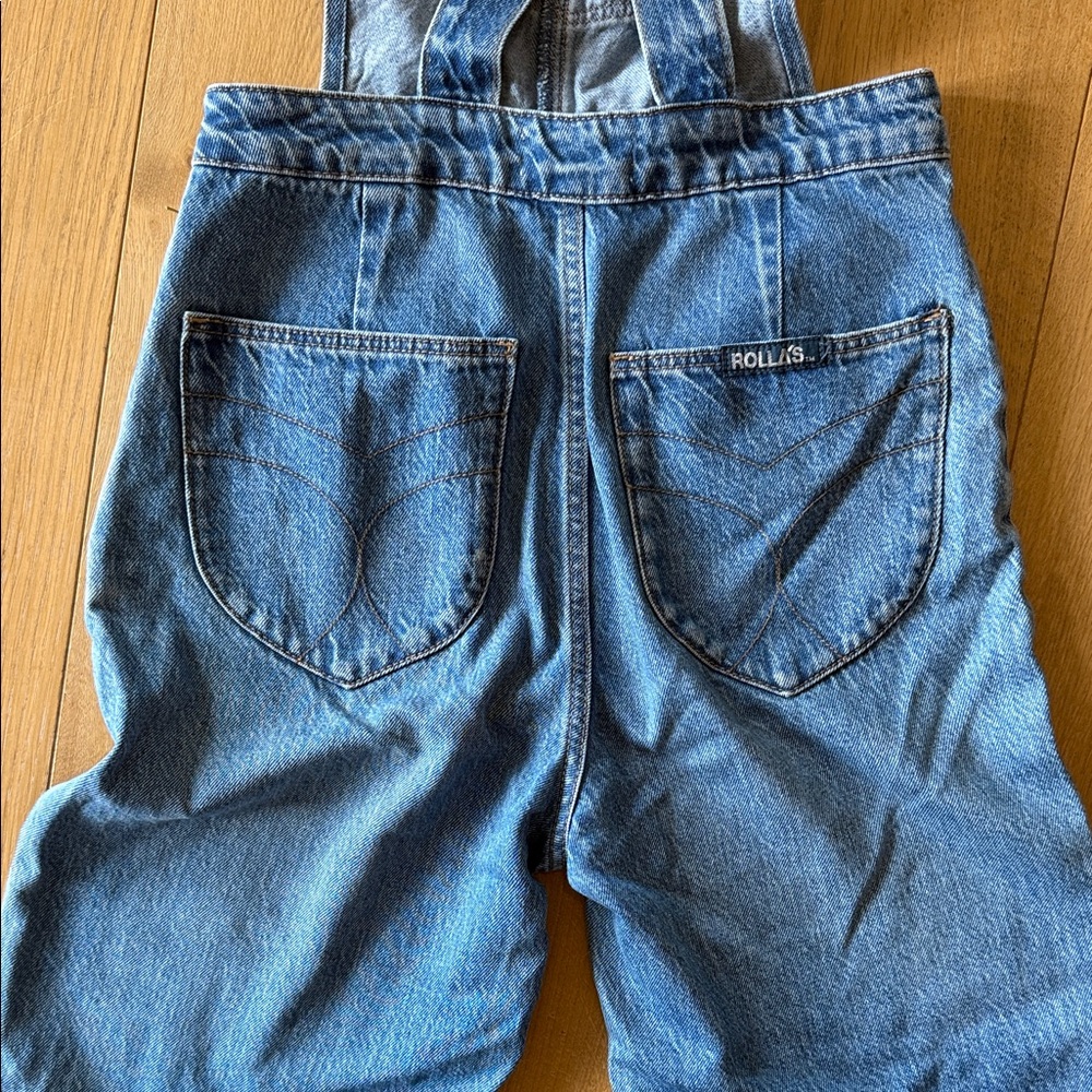 ROLLA'S Blue Retro Wide Leg Jumpsuit Overall - Picture 6 of 8